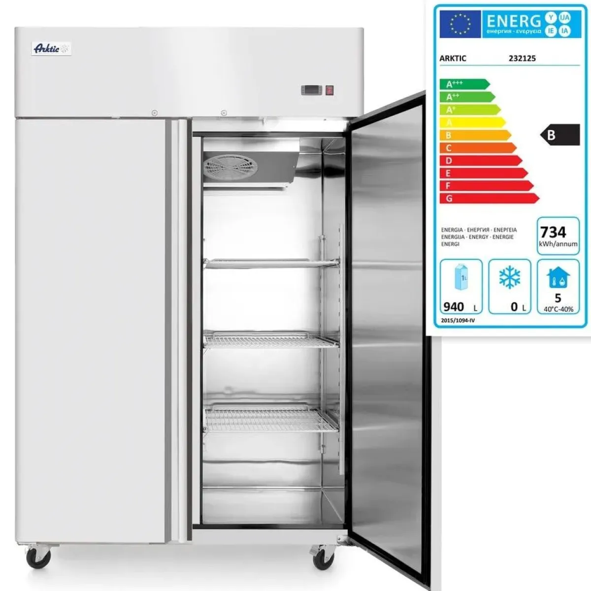 Discount Hendi Arktic Koelkast met 2 deuren Profi Line 1240L
