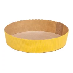 Hot Overig Bakvorm Karton Rond Ø15,5x3,5cm Geel (per stuk)