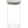 New Biesse Voorraadpot Rond Luchtdicht Grijs 1,75L