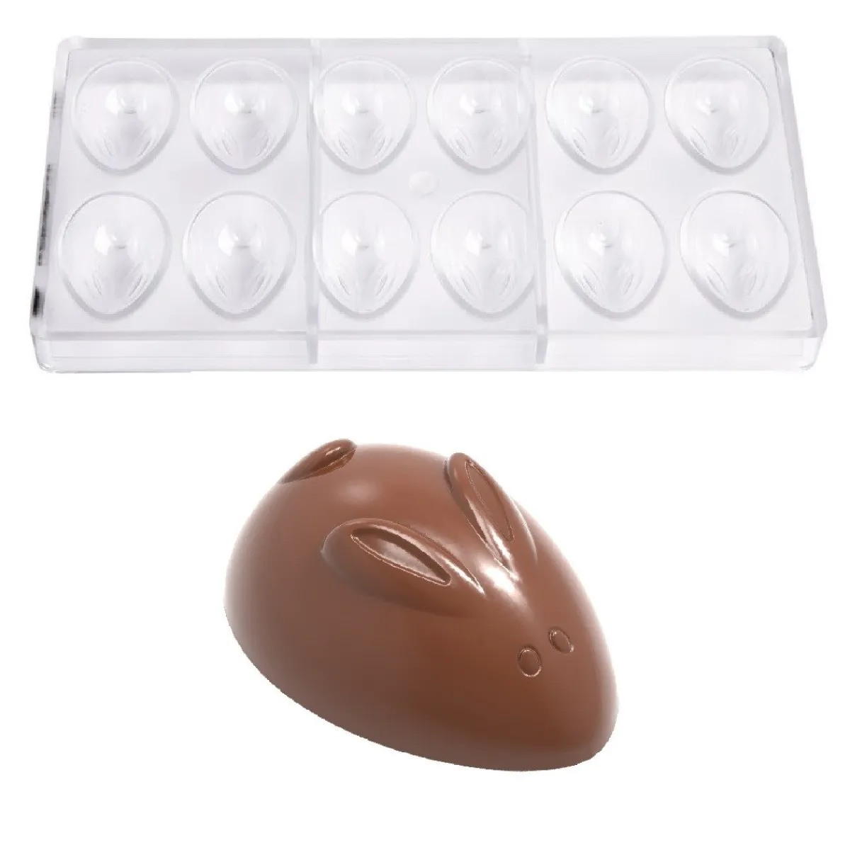 New Chocolate World Bonbonvorm Konijn Abstract (12x) 52x35,5mm