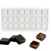 Discount Chocolate World Bonbonvorm Vierkante Schelp (24x) 27x12mm**