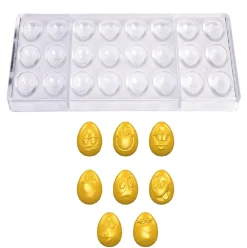 Hot Chocolate World Bonbonvorm Smiley Eitjes (24x) 33x23x12mm