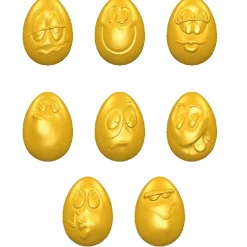 Hot Chocolate World Bonbonvorm Smiley Eitjes (24x) 33x23x12mm