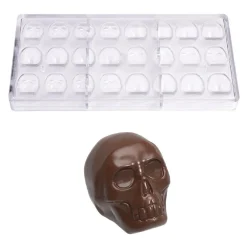 New Chocolate World Bonbonvorm Doodskop (24x) 26x19x27mm