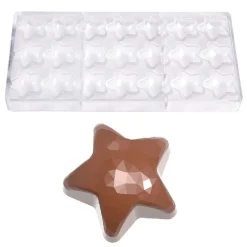 Chocolate World Bonbonvorm Ster Facet (21x) 35,5x17mm