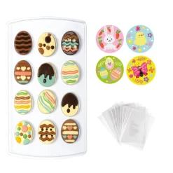 Outlet Decora Bonbonvorm Ei (15x) 15x26,8cm incl. Zak en Stickers**