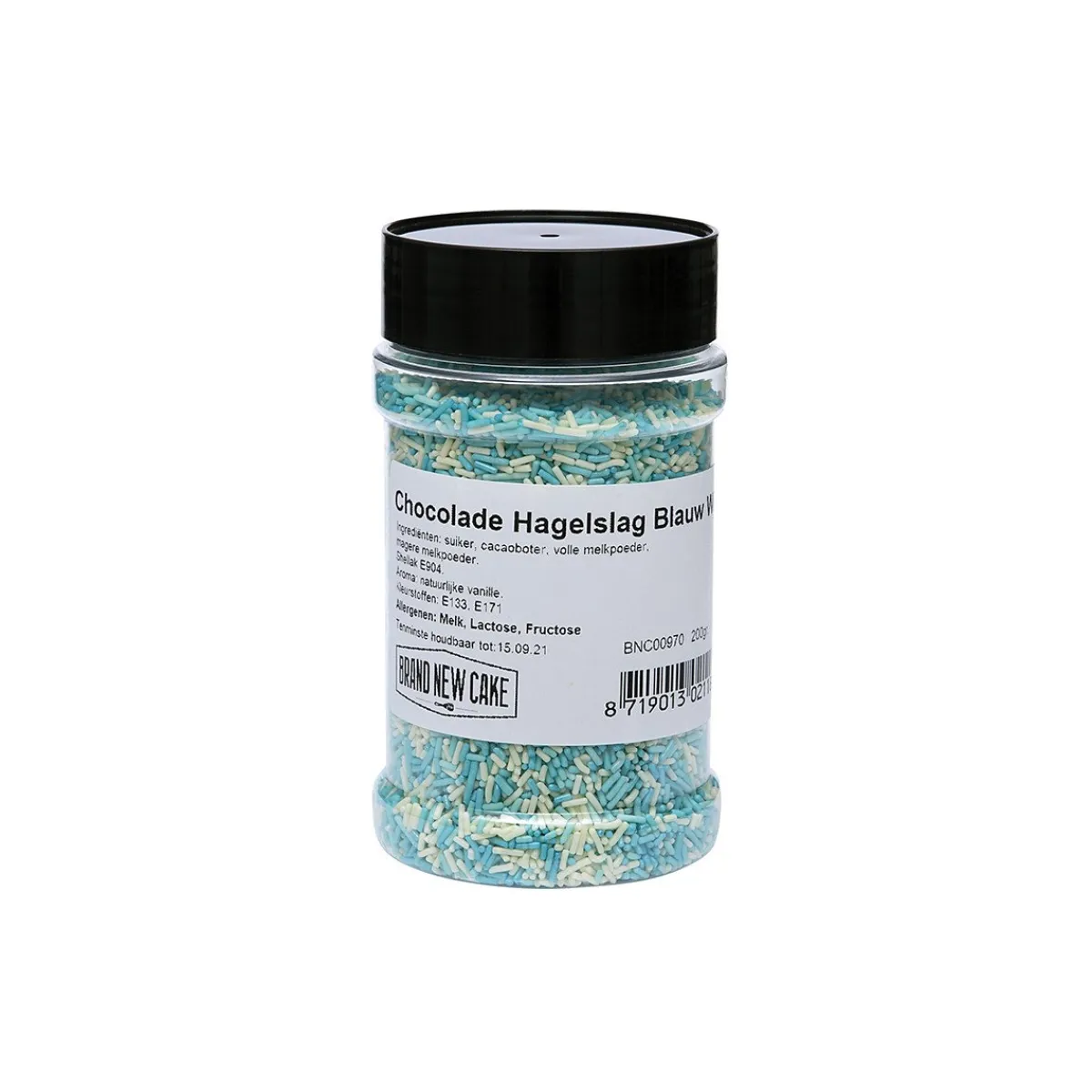 Hot BrandNewCake Chocolade Hagelslag Blauw/Wit 200g