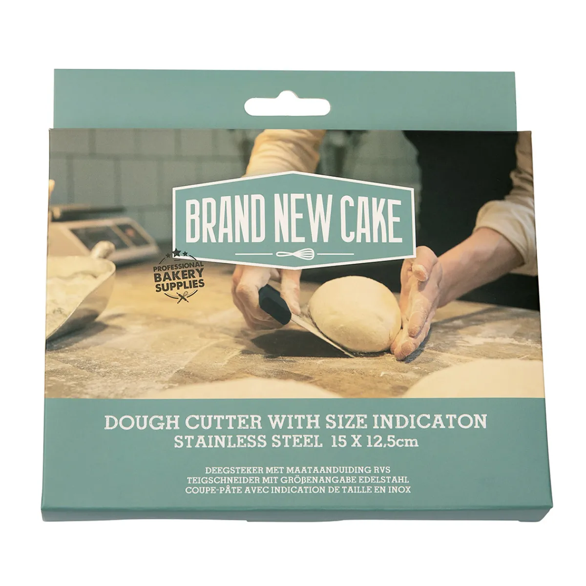 Clearance BrandNewCake Deegsteker RVS met Maataanduiding 15x12,5cm