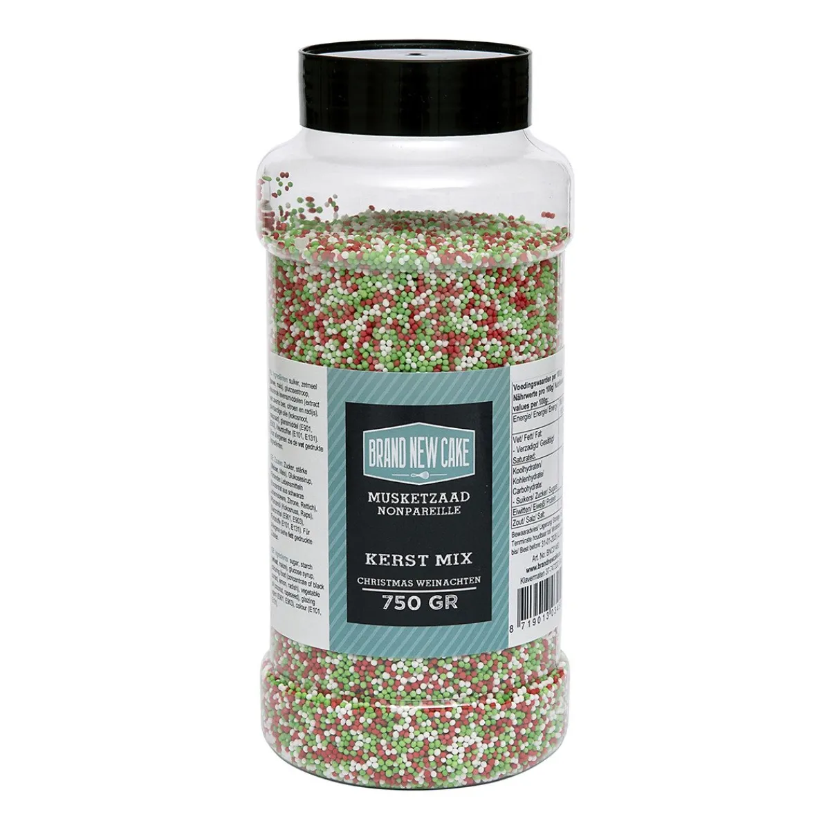 Hot BrandNewCake Musketzaad Kerst Mix 750gr.