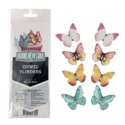 Clearance BrandNewCake Ouwel Vlinders Assortiment 16st.