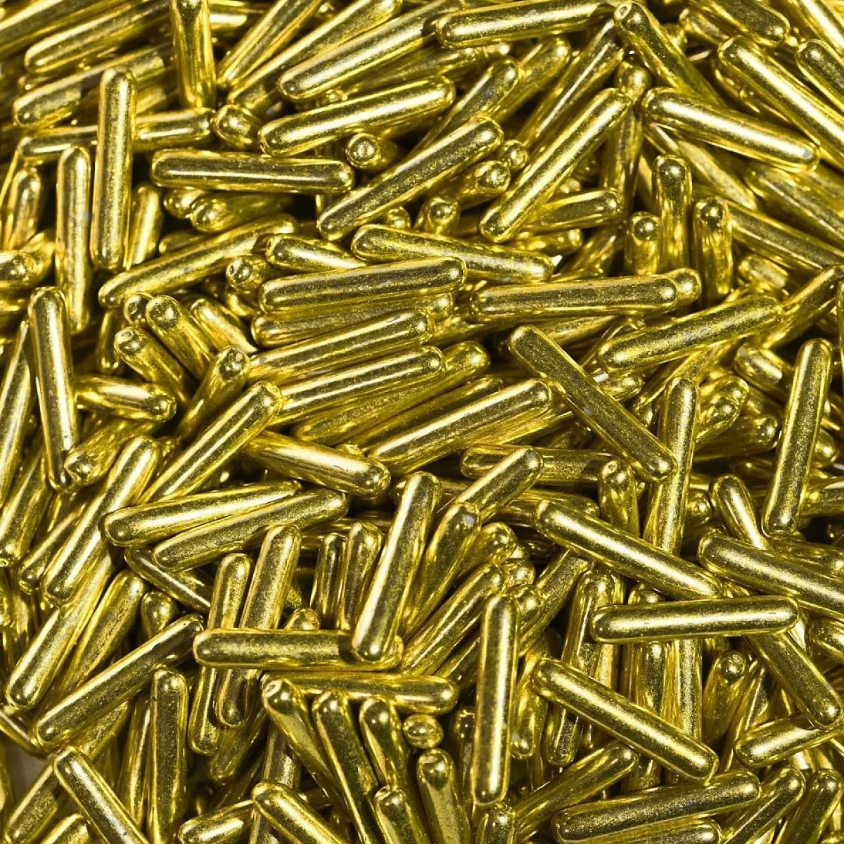 Clearance BrandNewCake Sugar Rods Metallic Goudgeel 80gr.
