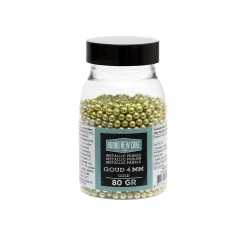 Online BrandNewCake Suikerparels Metallic Goud 4mm 80gr.