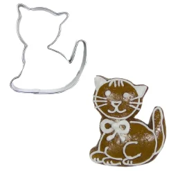 Outlet BrandNewCake Uitsteker Kat RVS 5cm