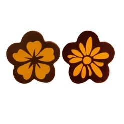 Online Callebaut Chocoladedecoratie Gouden Bloemen 154st