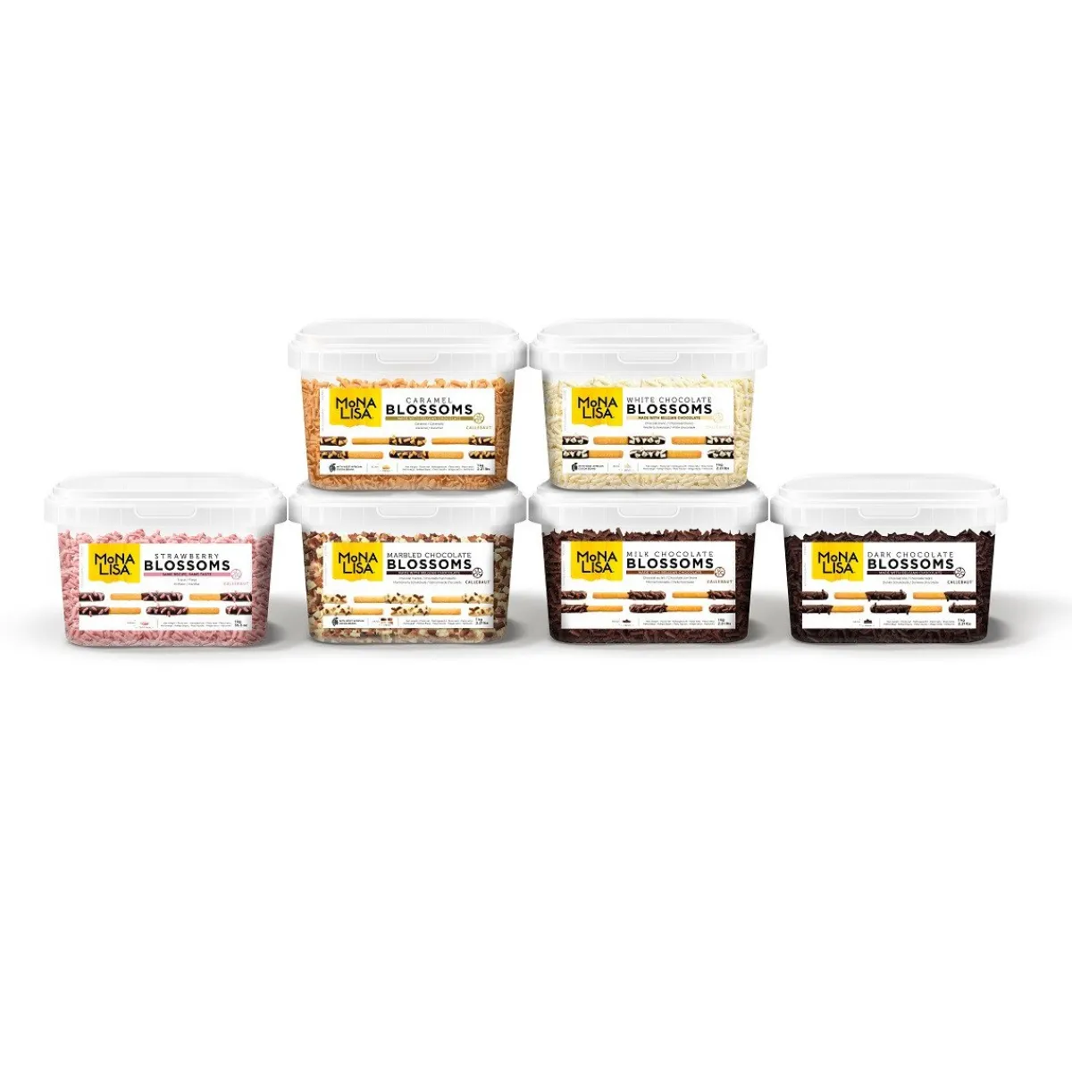 Hot Callebaut Chocoladekrullen klein Wit 1kg