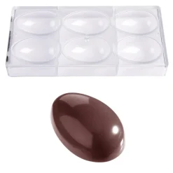 Hot Chocolate World Chocolade Holvorm Glad Ei (3x) 81x54x30mm
