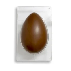 New Decora Chocolade Holvorm Half-Ei Glad 175x260mm**