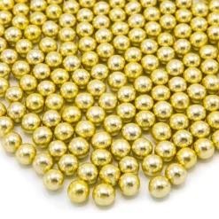 Sale Happy Sprinkles Chocolade Parels M Gold Metallic 90g