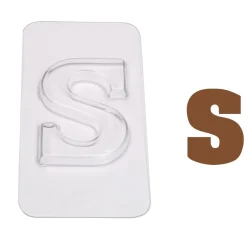 Overig Chocoladebloklettervorm 100 gr. Letter S
