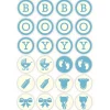 Sale Overig Chocoladedecoratie Baby Boy Ø3cm 24st.