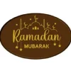 Overig Chocoladedecoratie Ramadan Mubarak Ovaal 3,4x5,5cm 30st.