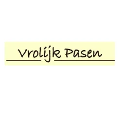 Overig Chocoladedecoratie Vrolijk Pasen 120 stuks