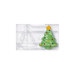 Clearance Decora Chocolademal Kerstboom (2x) 85x105 mm