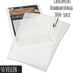 Best Prints on Pastry Chocoprint sheets Bonbon-formaat 2000-serie (50 vellen)