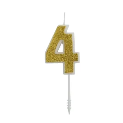 New Overig Cijferkaars Goud Glitter #4