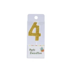 New Overig Cijferkaars Goud Glitter #4