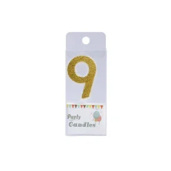 Outlet Overig Cijferkaars Goud Glitter #9