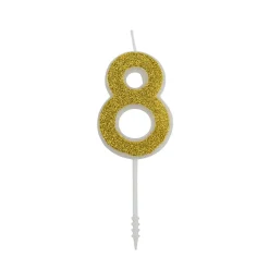 Hot Overig Cijferkaars Goud Glitter #8