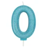 Culpitt Cijferkaars #0 Blauw met Glitter