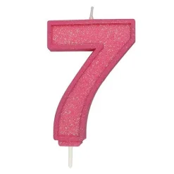 New Culpitt Cijferkaars #7 Roze met Glitter