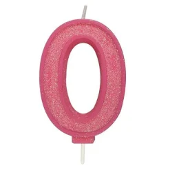 New Culpitt Cijferkaars #0 Roze met Glitter
