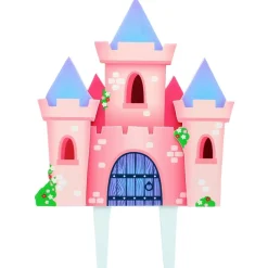 New Culpitt Gumpaste Taarttopper Prinsessenkasteel 16,5x23cm