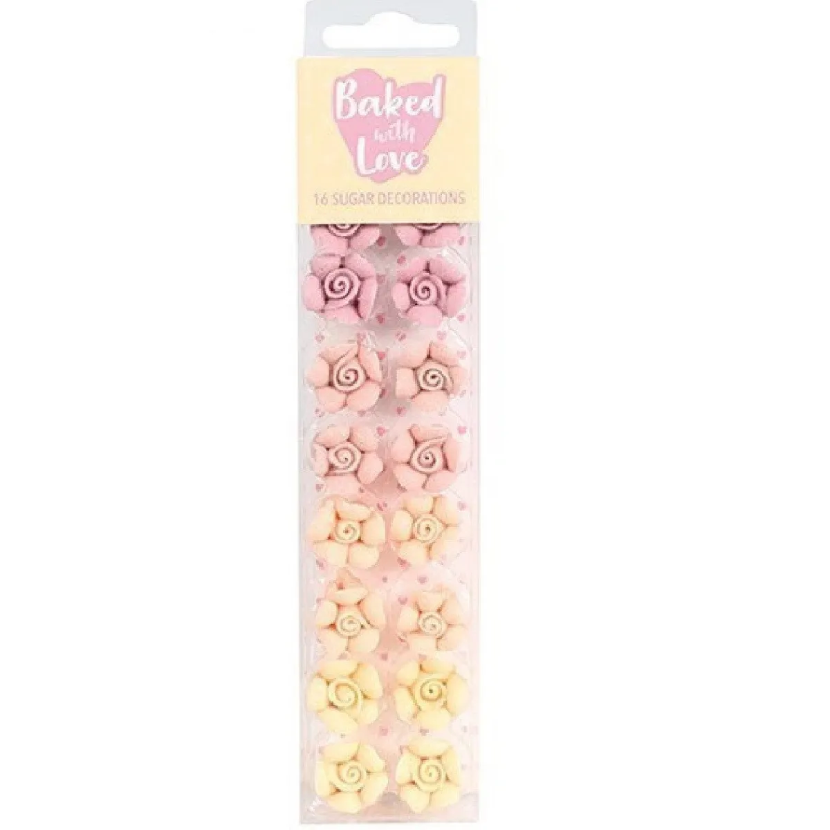 Culpitt Suikerdecoratie Ombré Rozen 16st.