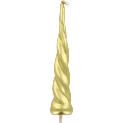 New Culpitt Taartkaars Unicorn Hoorn Goud 10,5cm