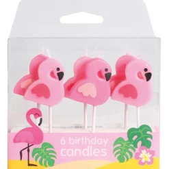 Outlet Culpitt Taartkaarsjes Flamingo 6st.