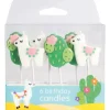 Clearance Culpitt Taartkaarsjes Lama en Cactus 6st.