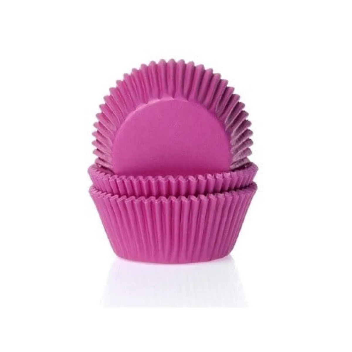 Best House of Marie Cupcake Vormpjes HoM Fuchsiaroze 50x33mm. 500st.**