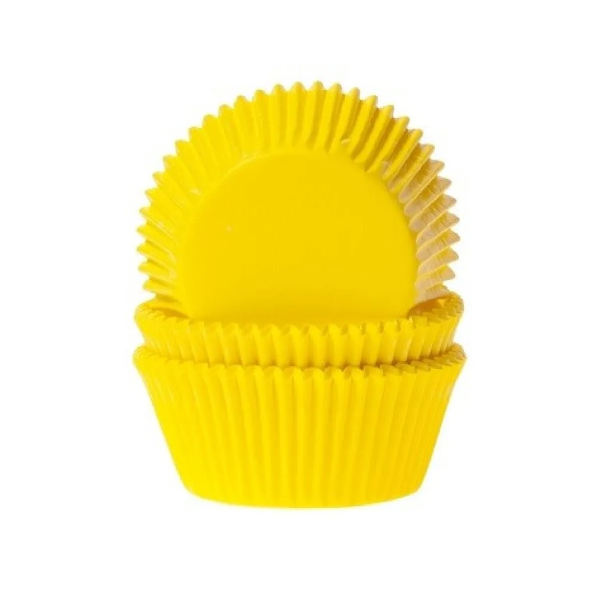Discount House of Marie Cupcake Vormpjes HoM Geel 50x33mm. 500st.