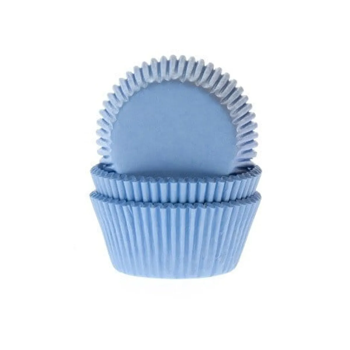 Hot House of Marie Cupcake Vormpjes HoM Licht Blauw 50x33mm. 500st.