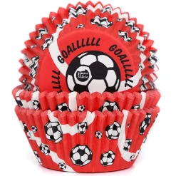 Online House of Marie Cupcake Vormpjes HoM Voetbal 50x33mm. 50st.