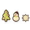 Discount Dobla Chocoladedecoratie Cartoon Kerst Assortiment (90st)
