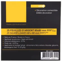 Sale Overig Eetbaar Bladzilver 25 sheets