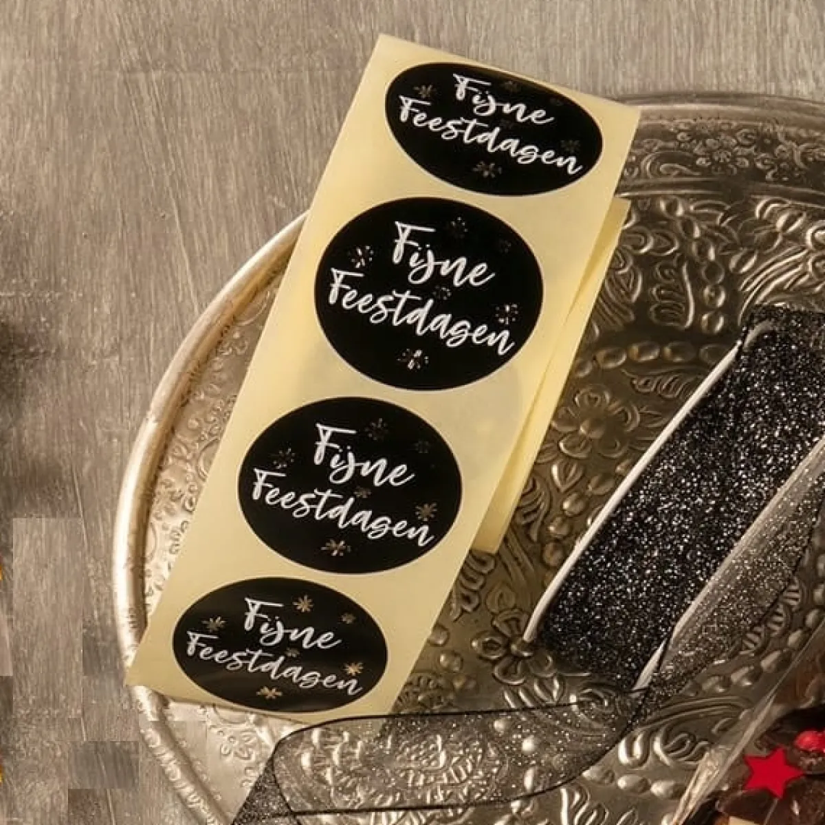 Etiket 'Fijne Feestdagen' 500 stuks