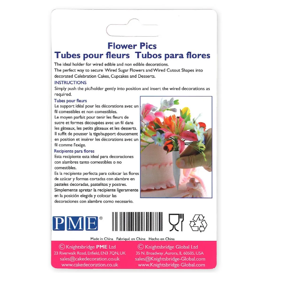 Sale PME Flower Pics Groot 6 stuks