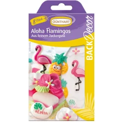 Outlet Günthart Suikerdecoratie Aloha Flamingo 8st.