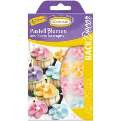 Online Günthart Suikerdecoratie Bloemen Pastel 15st.